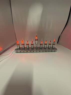 Rite Lite B-3-FF Electric Hanukkah Menorah with Flickering Bulbs